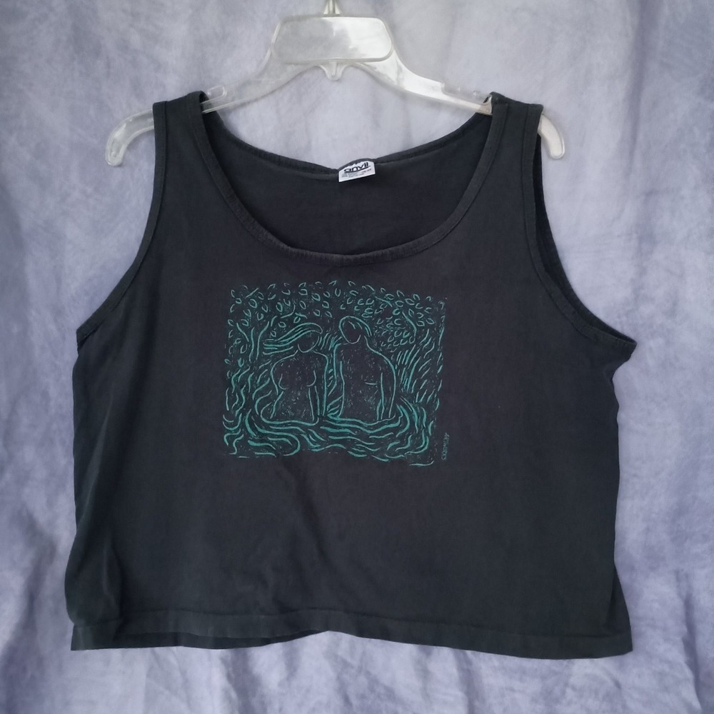 Vintage Anvil Artworks Limited Edition Abstract Couple Tank Top One Size